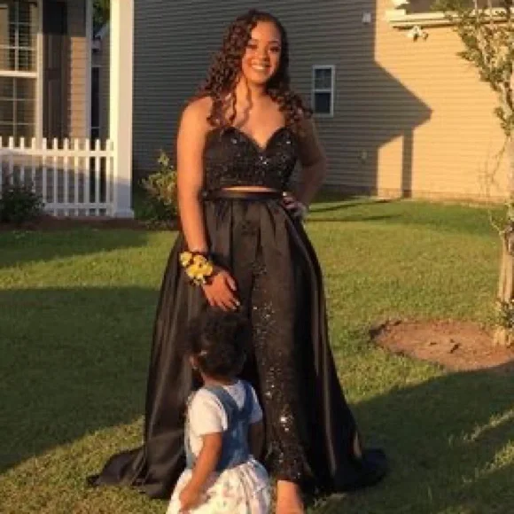 Sherri Hill | Dresses | Sherri Hill Black 2 Pc Prom Dress | Poshmark